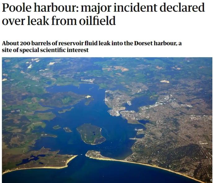 英国一港口发生重大漏油事故 当局成立最高级应急指挥部