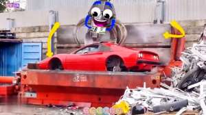 小汽车的动画片(工程车儿童汽车动画片，小汽车遭到了破坏#儿童动画)